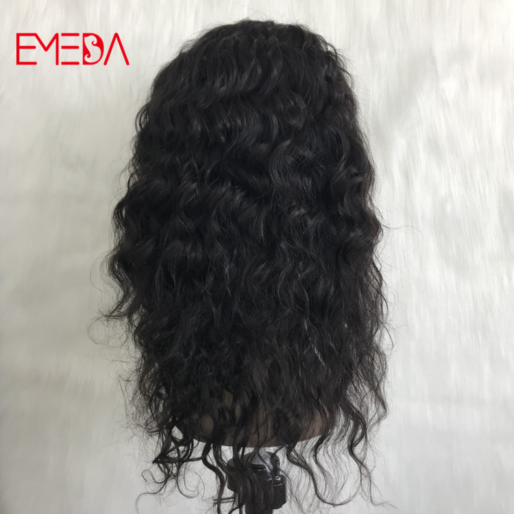 China 11A grade virgin cuticle hair full lace wigs factory natural wave 20inch YJ277